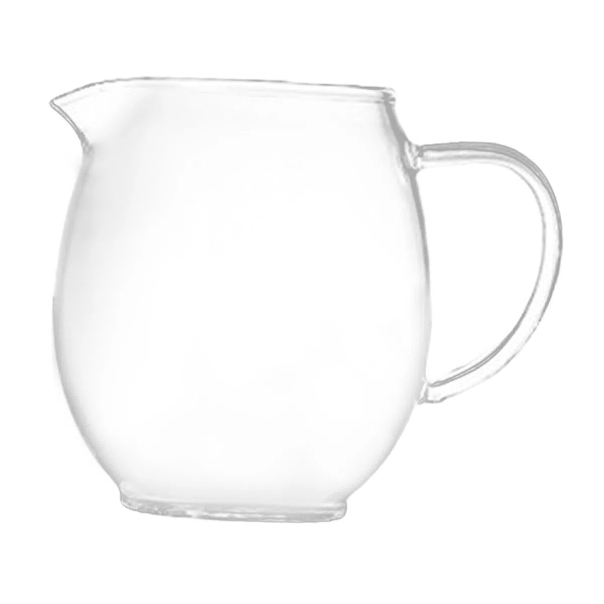 Jarra de Leche de Cristal, Diseño Moderno, 400ml 10cmx6cm, Individual
