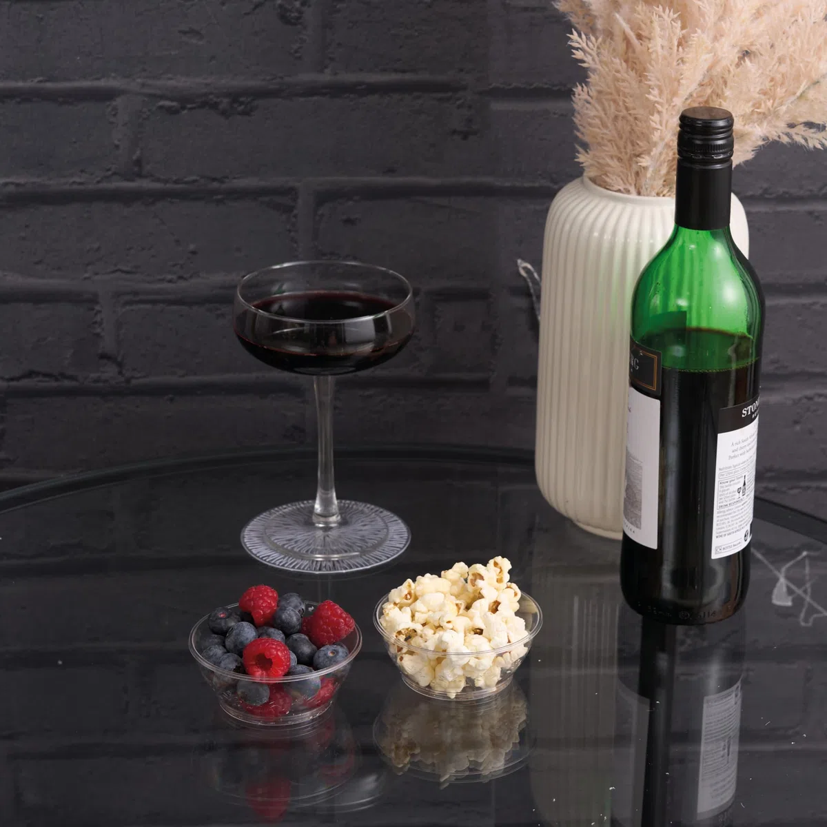 MATANA 40 Cuencos de Aperitivo de Plástico Duro Reutilizables (150ml) - Cuencos Pequeños para Postres, Salsas, Chuches, Entrantes y Frutas - para Cumpleaños y Fiestas