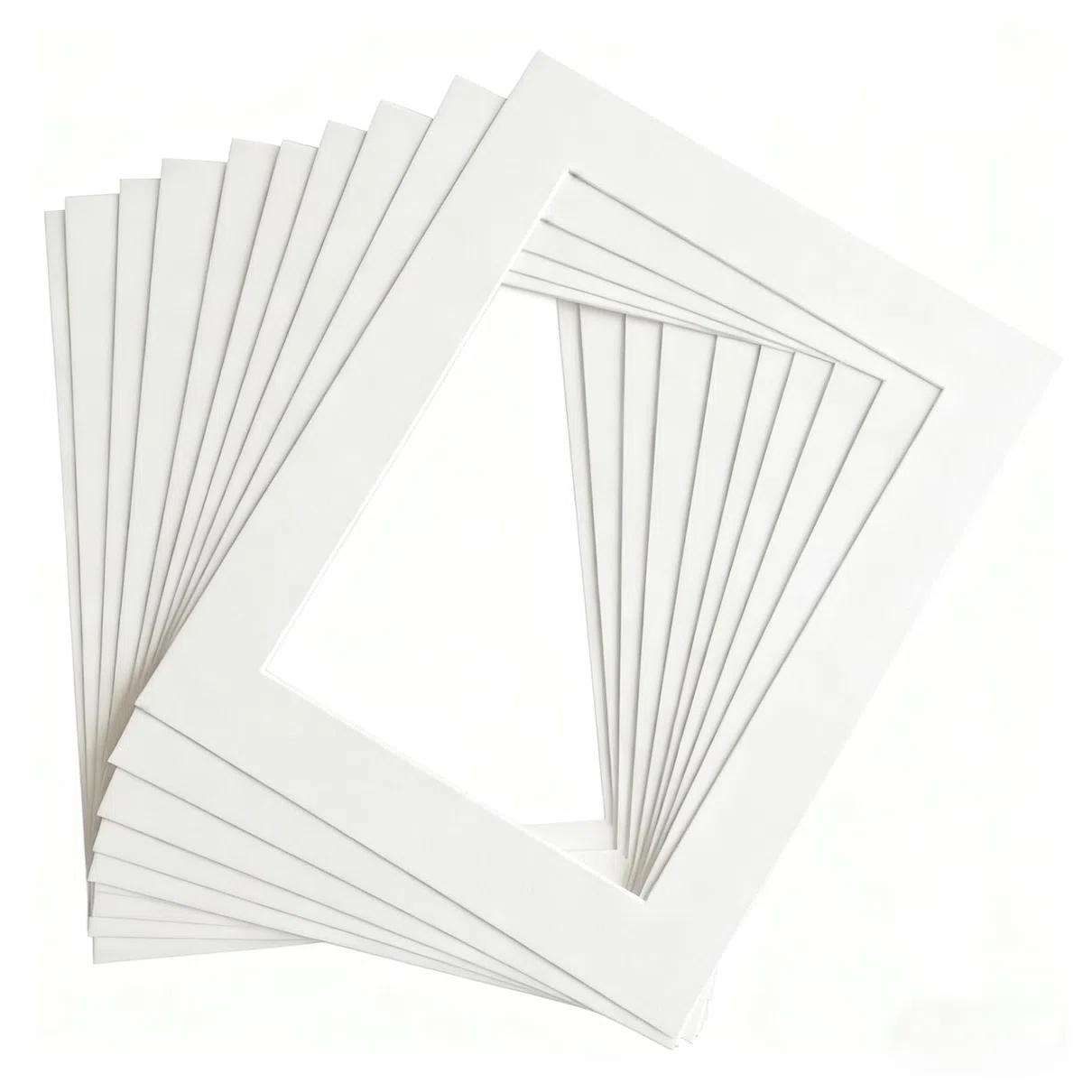 10 Piezas Paspartú A3 Blanco, Marco de Papel Paspartú para Enmarcar Imágenes, Fotos, Carteles, Impresiones Artísticas(dimensiones exteriores: 29,7 x 42 cm, dimensiones interiores 21 x 29,5 cm)