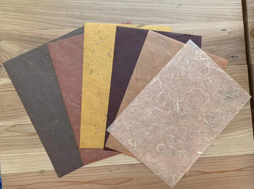 Papel de morera artesanal japonés para origami 60 hojas 8.5x12 pulgadas