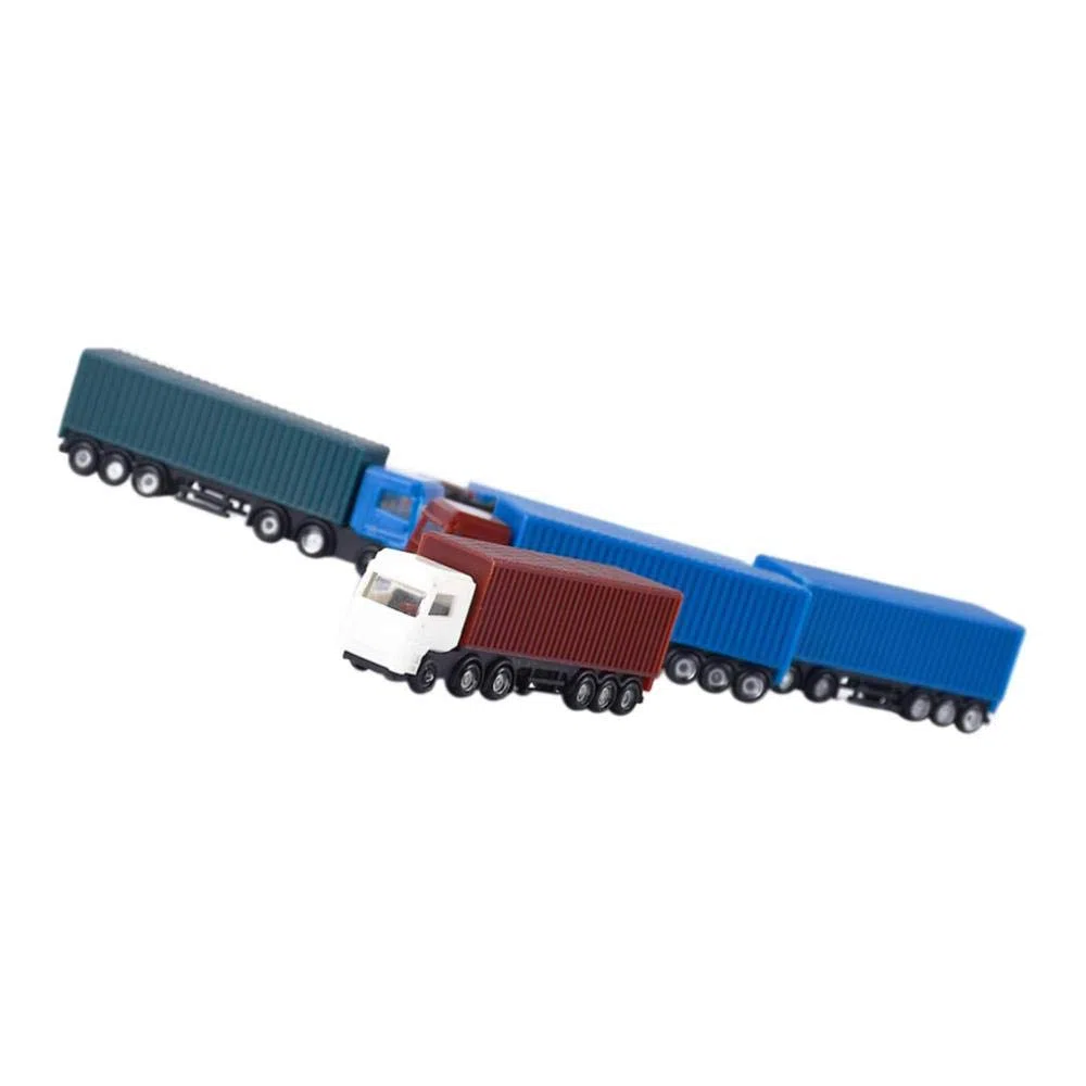 5 piezas pintadas modelo de coches, camiones, construcción, tren, escala N Z (1 a 200)