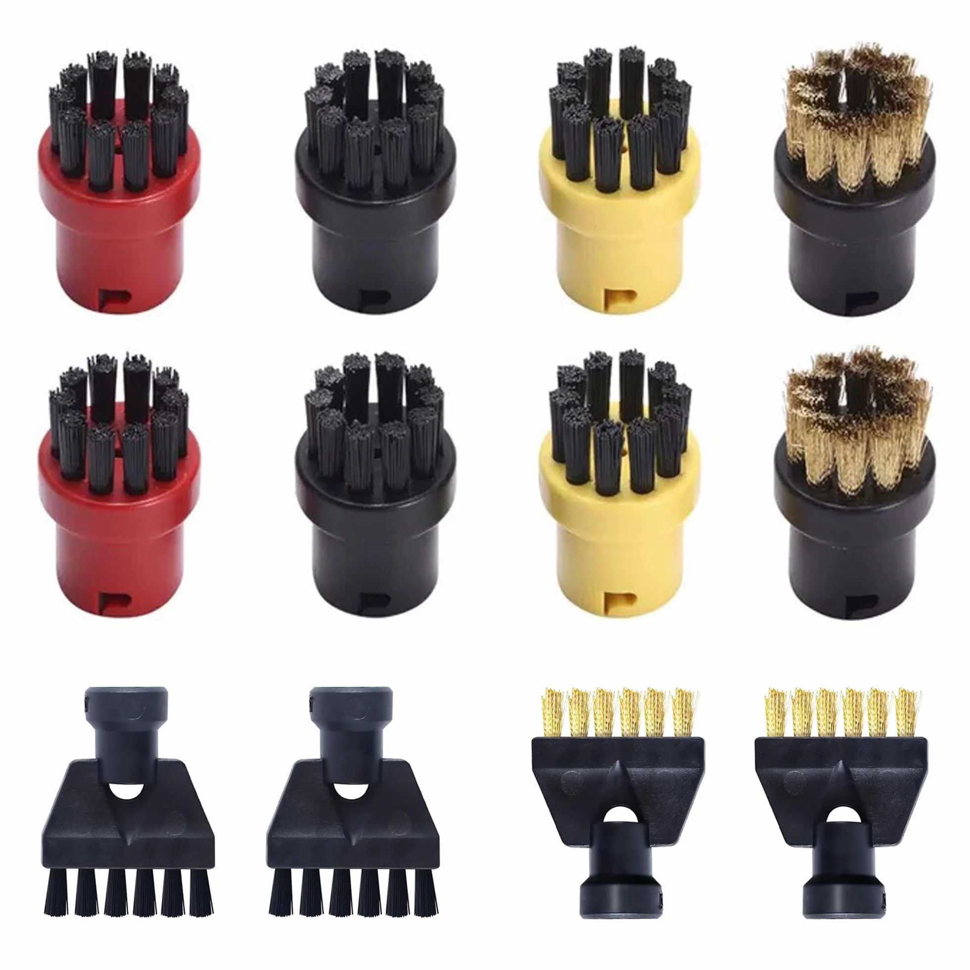 Cepillos Accesorio Limpiador Vapor para Karcher SC1 SC2 SC3 SC4 SC5 (12 piezas)