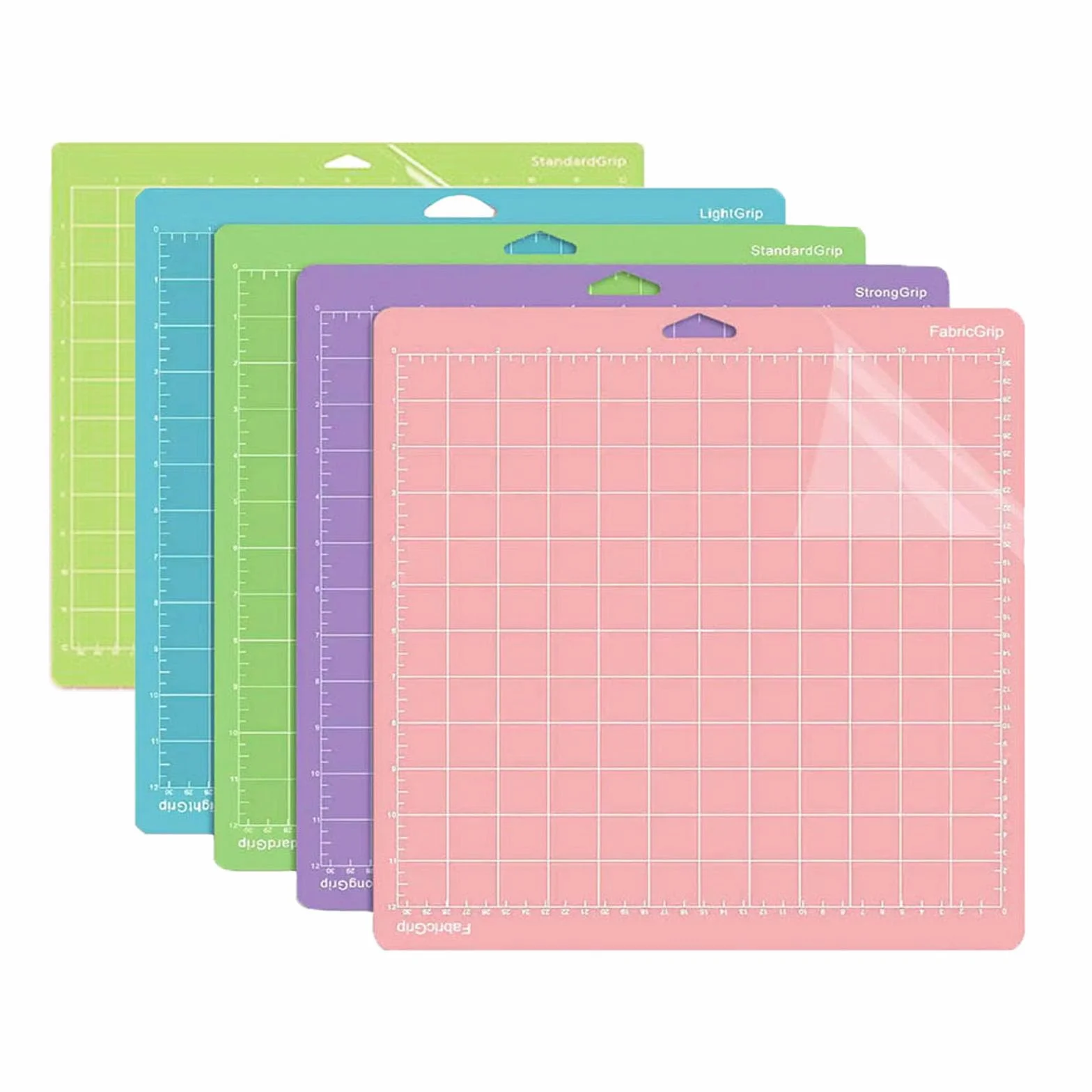 5 pcs Alfombrilla de Corte Cricket Maker, 30 x 30 cm Tapete de Corte Para Cricut, 4 Diferente Adhesivas Almohadilla Fombrilla de Corte para Maker/Explore Air 2 / Air/On