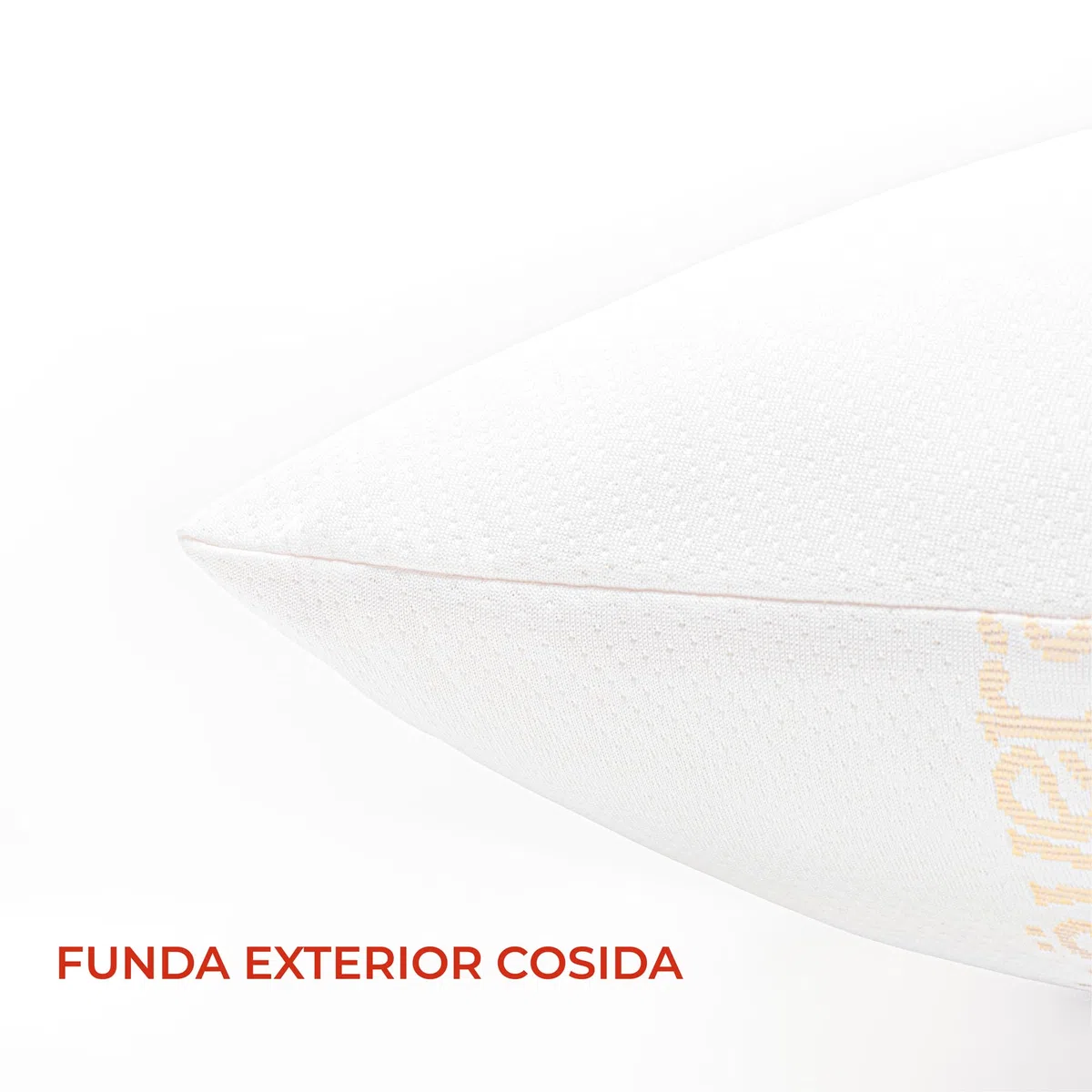 Almohada Aloe Vera 135cm de Fibra Hueca Siliconada, Firmeza Baja, Antialérgica (1, 135cm)