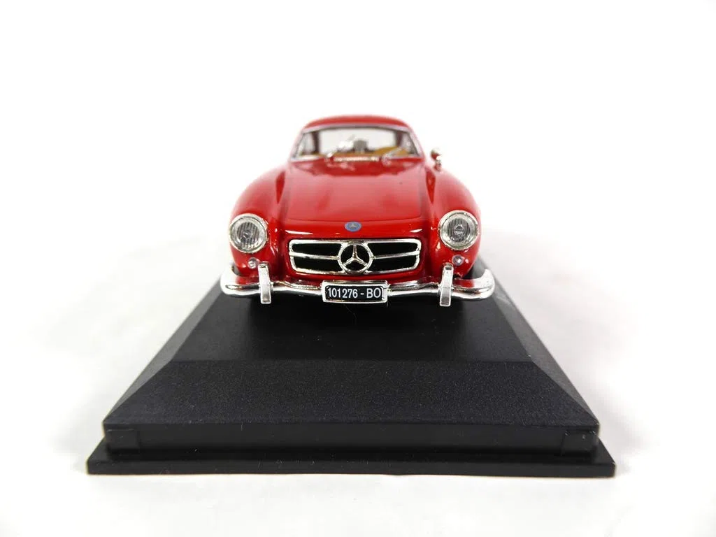 OPO 10 - Coche en Miniatura Compatible con Mercedes Benz 300 SL Rojo 1/43 (RBA23)