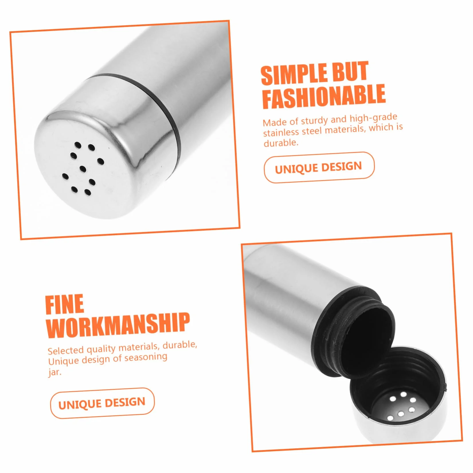 Cabilock 2 Juegos Botella De Condimento Pimentero Salero Para Cocina Salero De Cocina Dispensador De Condimentos Botella De Condimento Portátil Bote Agitador De 2 piezas * 2