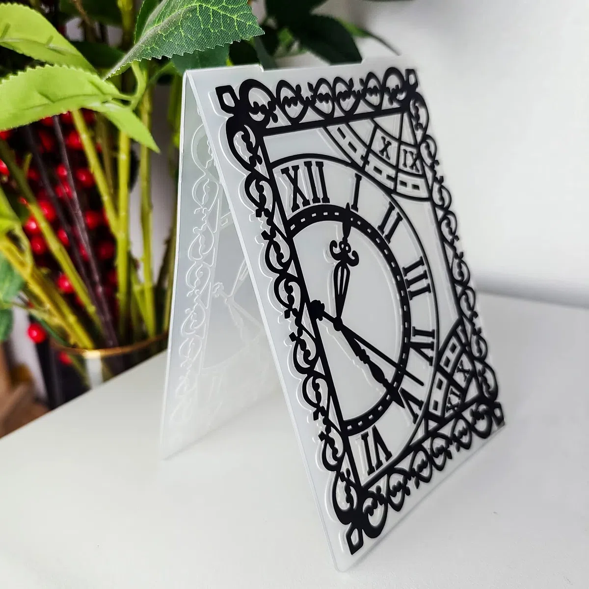 9 Piezas Carpetas de Relieve Plástico,Carpeta de Embossing, para Scrapbooking/Creación de Tarjetas/Álbum de Fotos/Invitaciones/Bricolaje Arte(14.8 x 10.5cm)