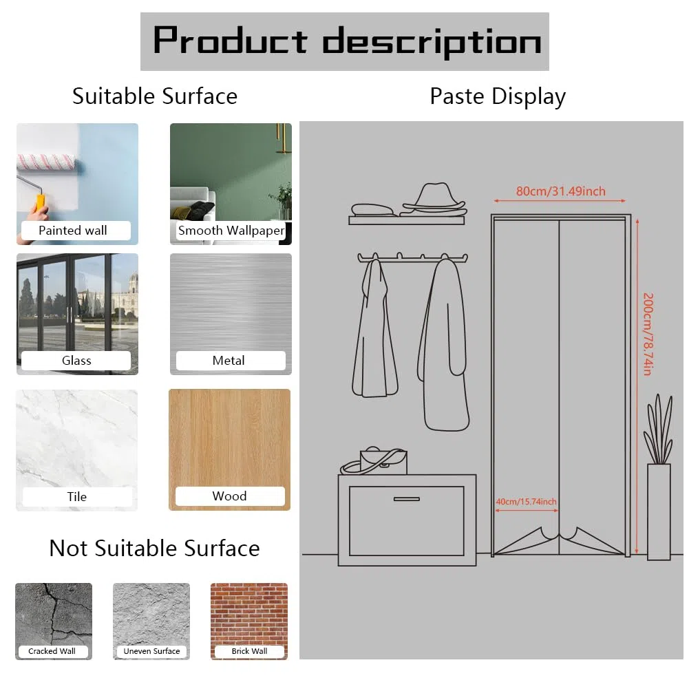 arricraft 2 calcomanías autoadhesivas para puerta, 31.5 x 78.7 pulgadas, diseño de lirio de agua de cisne, flores, plantas, paisajes verdes, murales de puerta, calcomanías de PVC para puertas