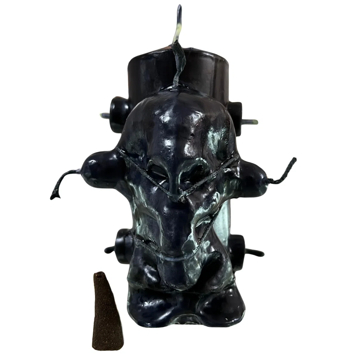 Ritual Revienta Macumba para Tumbar Trabajos | Poderoso Velón de 8 Mechas para Romper Maleficios, Mal de Ojo, Maldiciones, Magia Negra, Macumbas y Vudú | con Cono de Incienso e Instrucciones.