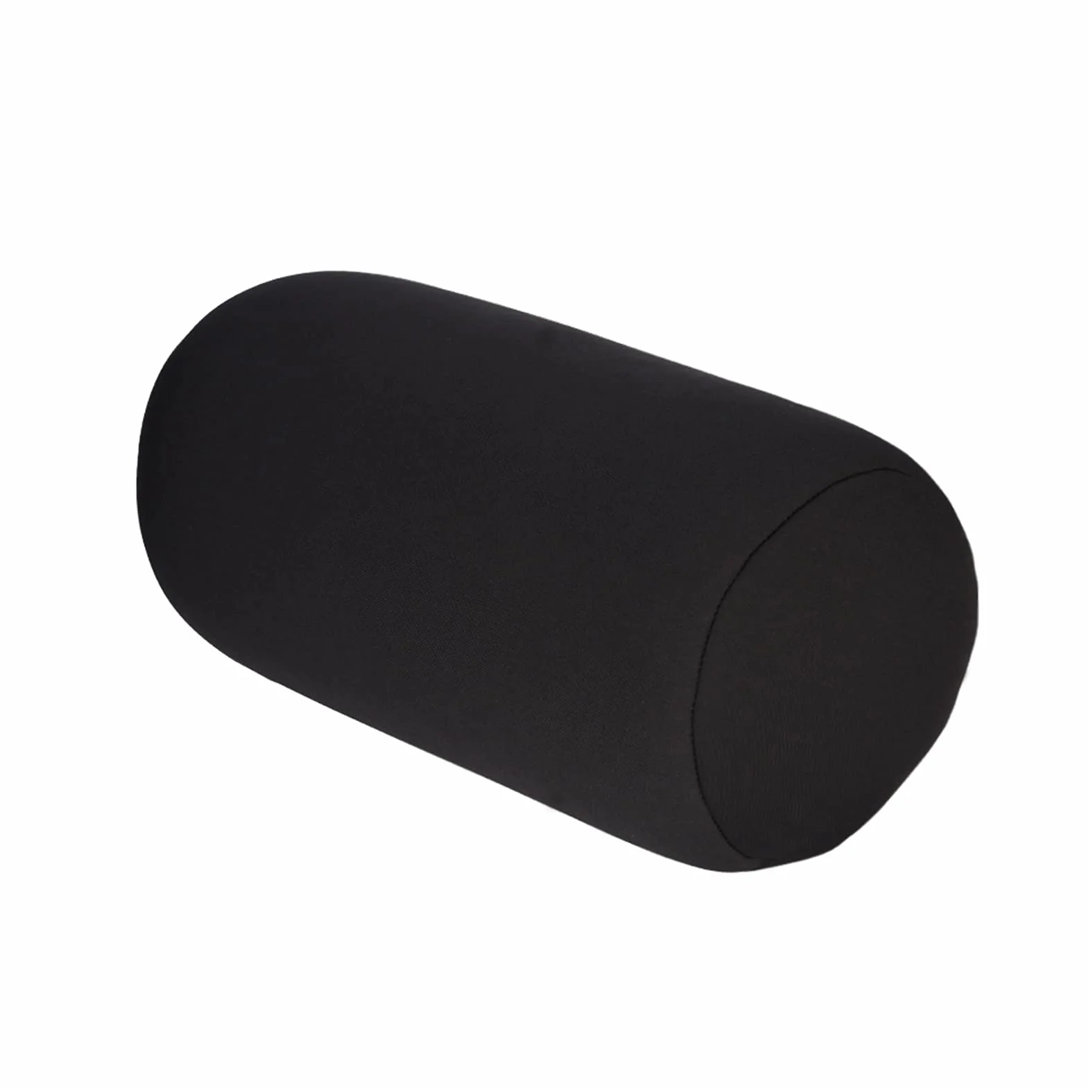 Micro Mini Almohada para Dormir, Soporte para el Cuello, Rollo de Microcuentas, Cojín para la Espalda, Relajante para la Cabeza, el Cuello y la Muñeca, Colorido, Súper Suave (Negro)