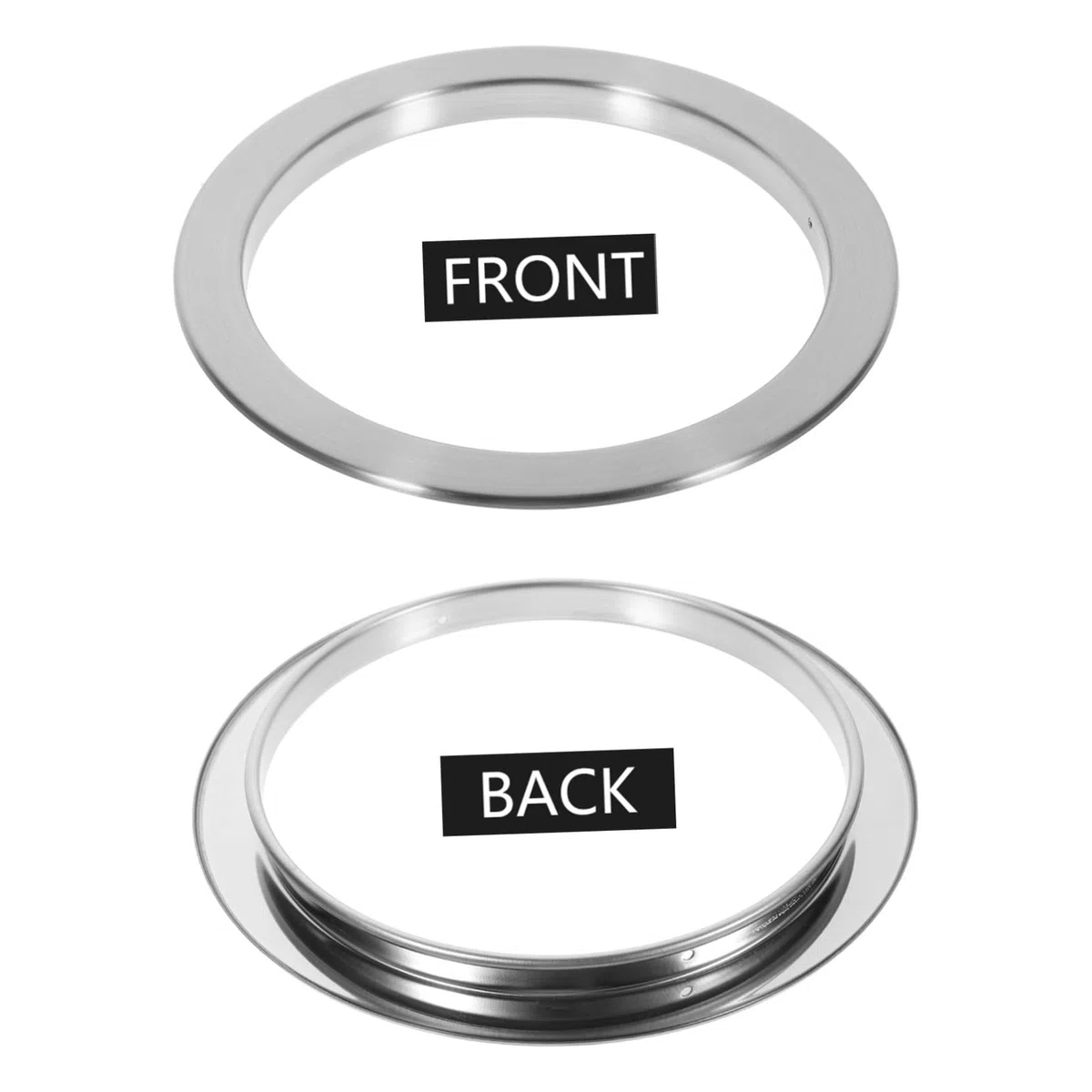TOYANDONA Pasacables para Conducto de Basura de Cocina de Acero Inoxidable Plata, Tapa Redonda Integrada para Encimera Fácil de Limpiar y Resistente a Arañazos, Adecuado para Ambientes