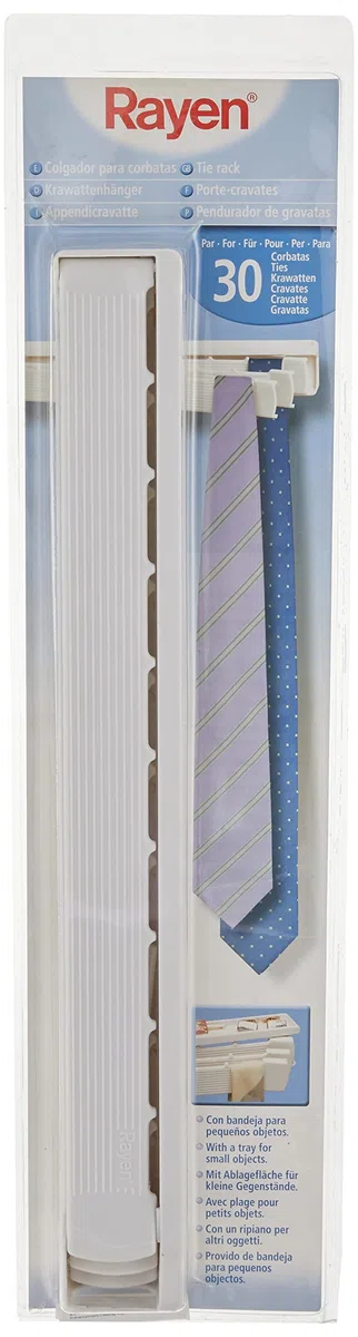 Rayen 2203 - Colgador de Corbatas con Capacidad de hasta 30 Corbatas