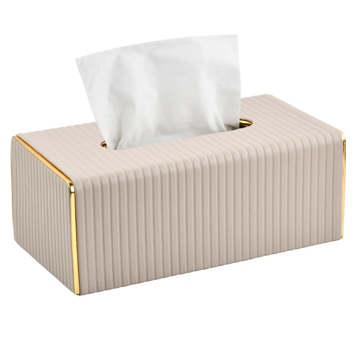 Caja de Pañuelos PU, Moderno Pañuelos de Papel Rectangular, Servilletero para la Oficina, Caja de Pañuelos Decorativa para Comedor Despacho Coches Baño