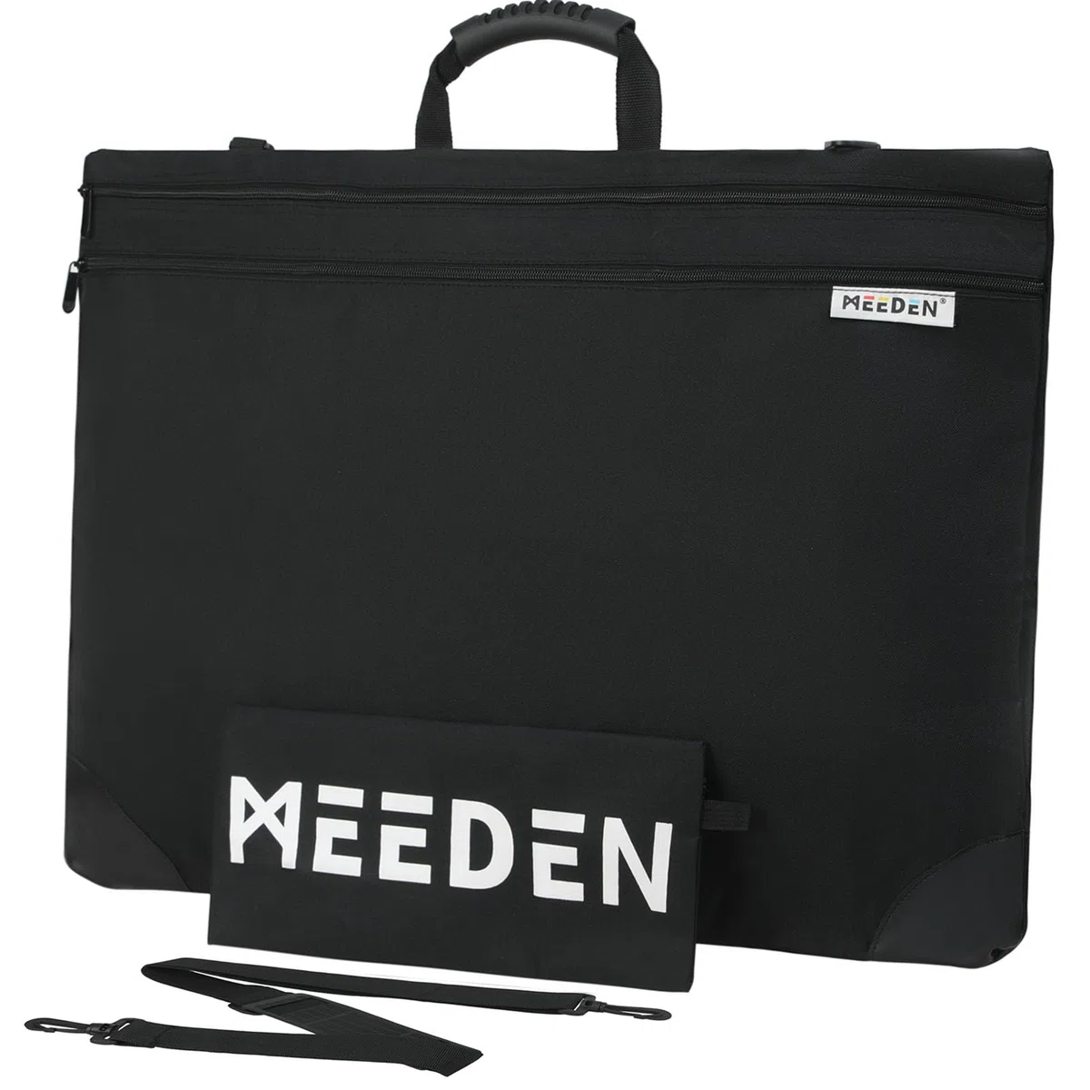 MEEDEN Bolsa Portafolio de Arte - A2/A3 Pintura Junta Almacenamiento Bolsa, Portafolio de Artista con Correa para el Hombro, Resistente al Clima Bolso para Dibujos y Bocetos 51 x 66 x 5 cm