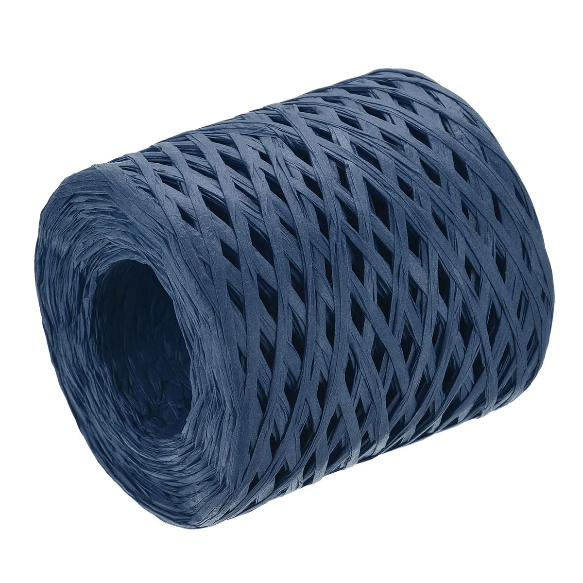 QUARKZMAN Cinta de Artesanía de Papel Raffia 1/4 Pulgada 218 Yardas Cordel de Papel Raffia para Envolver Navidad Regalos Manualidades DIY Azul Marino