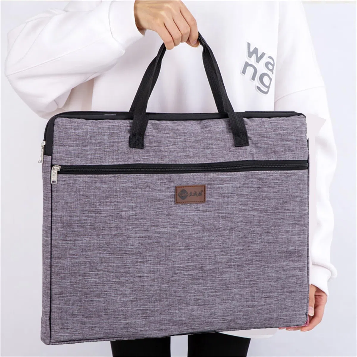 Funda tipo cartera de arte tamaño A3 para artistas, estuche de transporte, bolsa para tablero de dibujo de artistas, bolsa de transporte con asas, carpeta de pintura, cuaderno de bocetos, bolsa