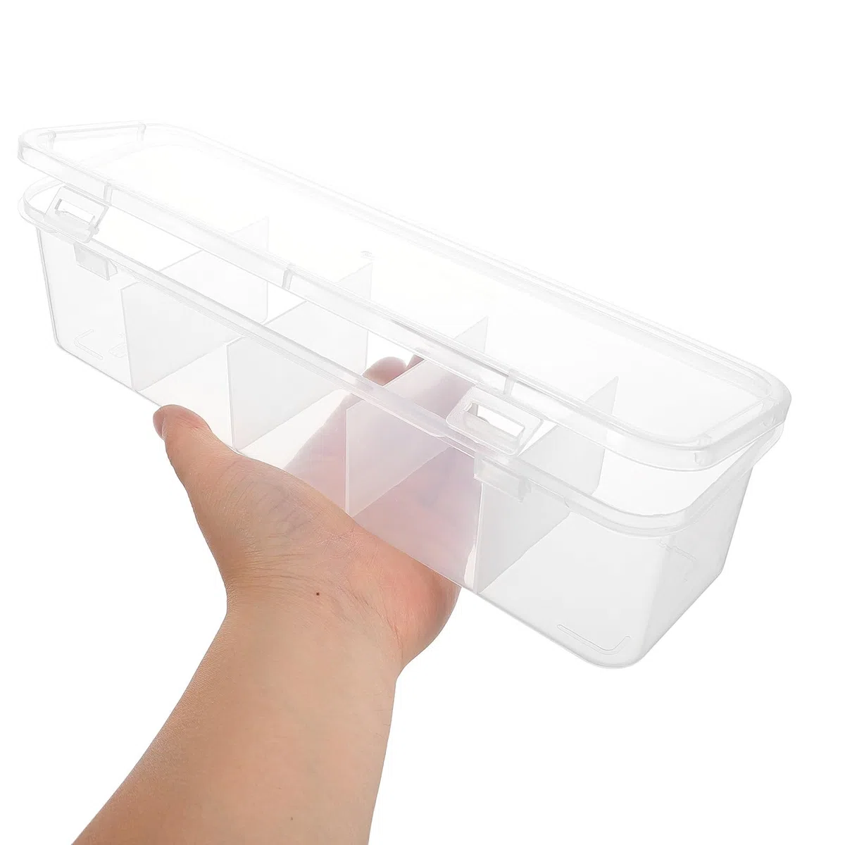 Caja Organizadora para Bolsitas de Té y Azúcar Tapa Resistente a Golpes Compartimentos Múltiples Organizador de Almacenamiento para Cocina y Cafetería Estuche Práctico para