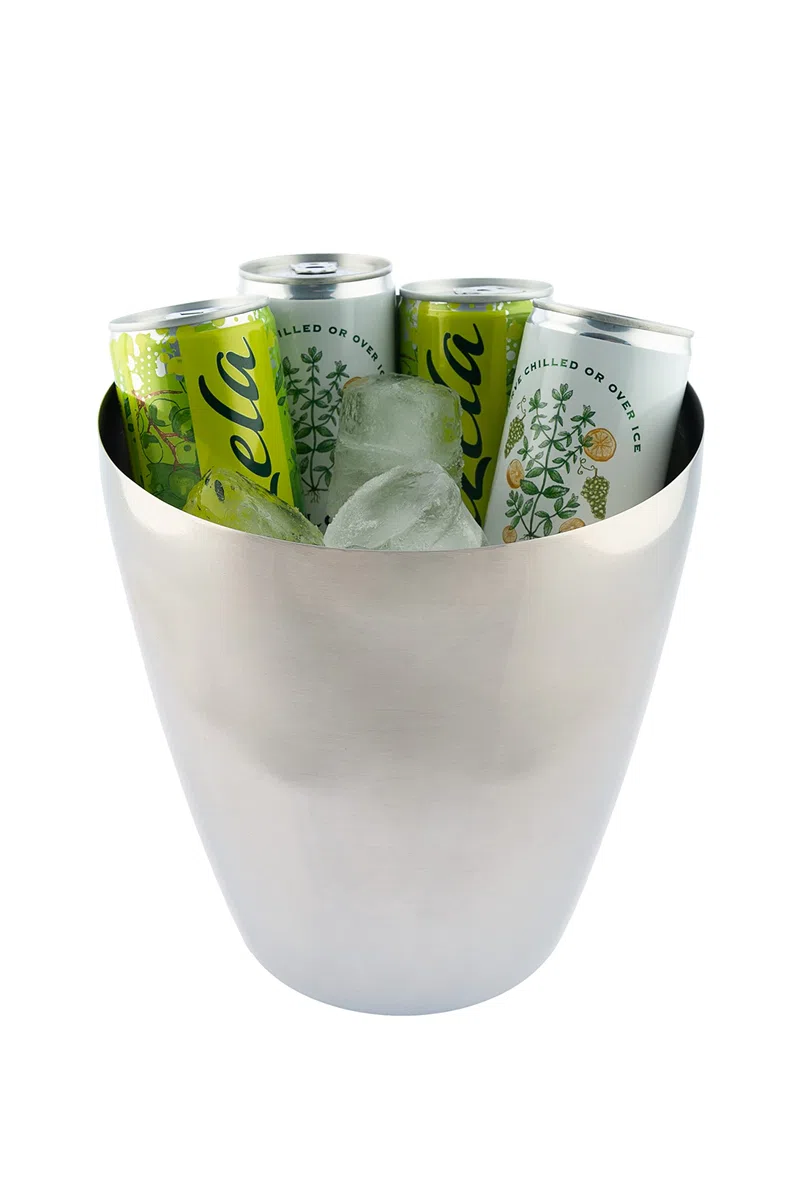 Koala Spain Cubitera Acero Inoxidable, 1 Botella de Vino o Cava, 3 litros