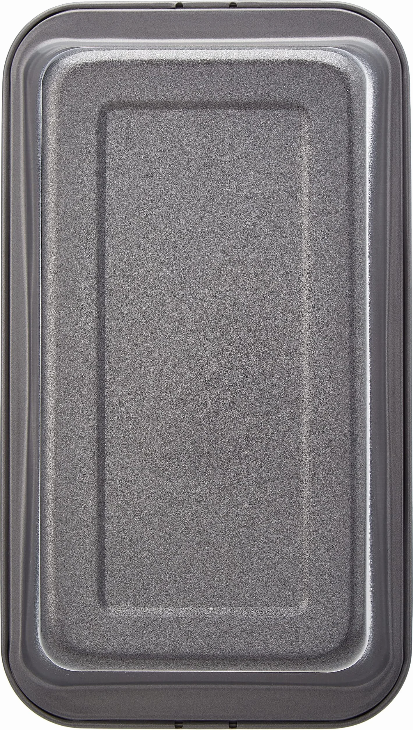 Amazon Basics Rectangular Molde antiadherente para pan de acero al carbono, 27 x 15 x 7 cm, paquete de 2, Gris