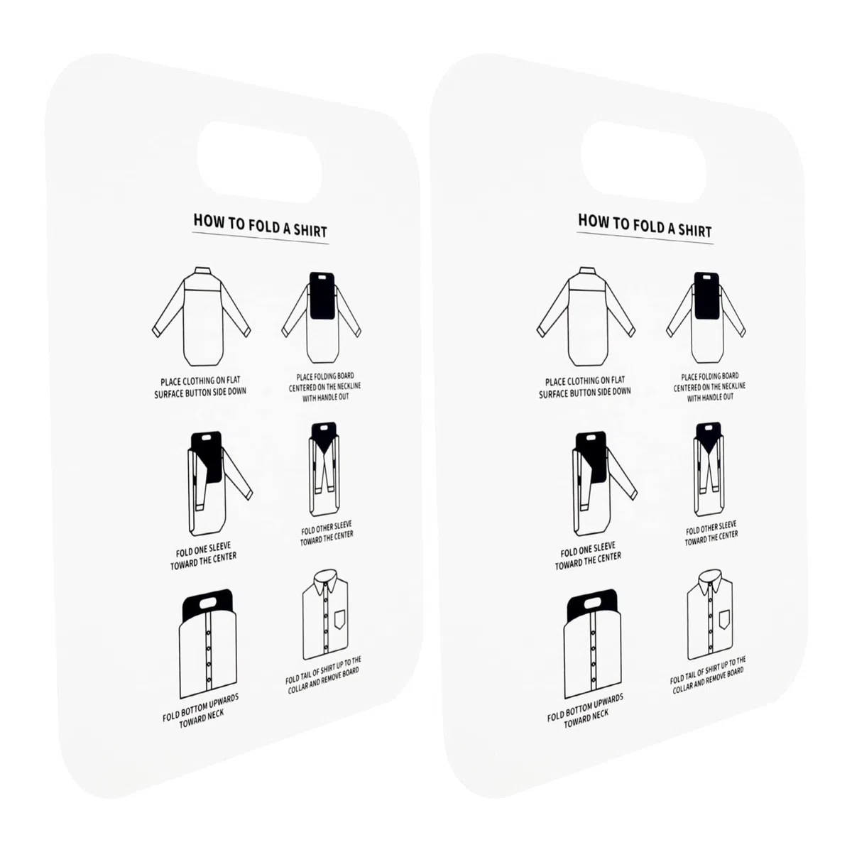 LIFKOME 2Pcs Ropa de Tablero Plegable Camisetas Carpeta de Ropa Carpetas de Plástico Plástico Tablas Plegables Flippold para Un Fácil Almacenamiento