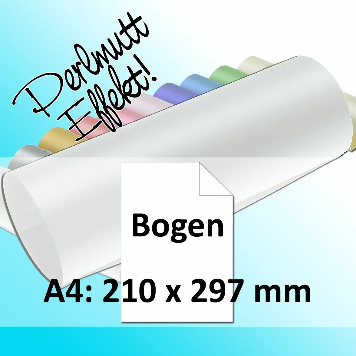 Artoz Perle – Din A4 arco 100 g/m² – Blanco – Papel brillante – se envía en caja original de Artoz Pure, color weiss 25 Papierbogen mit Box