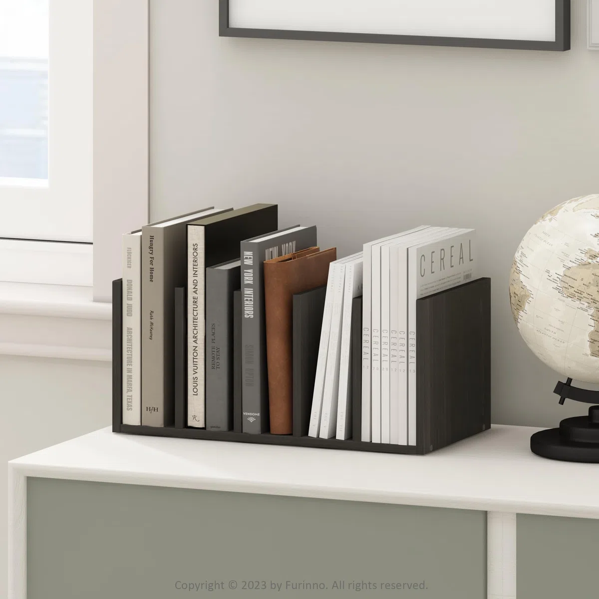 Furinno Hermite Estantería Organizadora para Material de Oficina y Hogar, Espresso