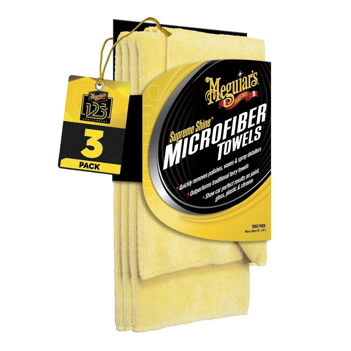 Meguiar's X2020EU Microfibra Supreme Shine - Toallas de Microfibra (Pack de 3)