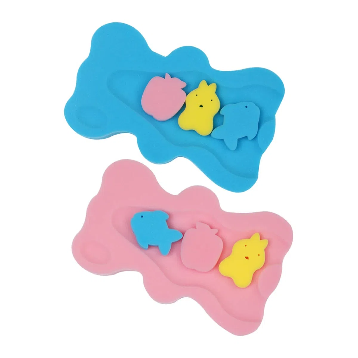 SHOWERORO 2 Piezas Alfombra De Bañera De Esponja para Recién Nacido Práctica Almohadilla De Baño para Cojín De Baño para para Bebe