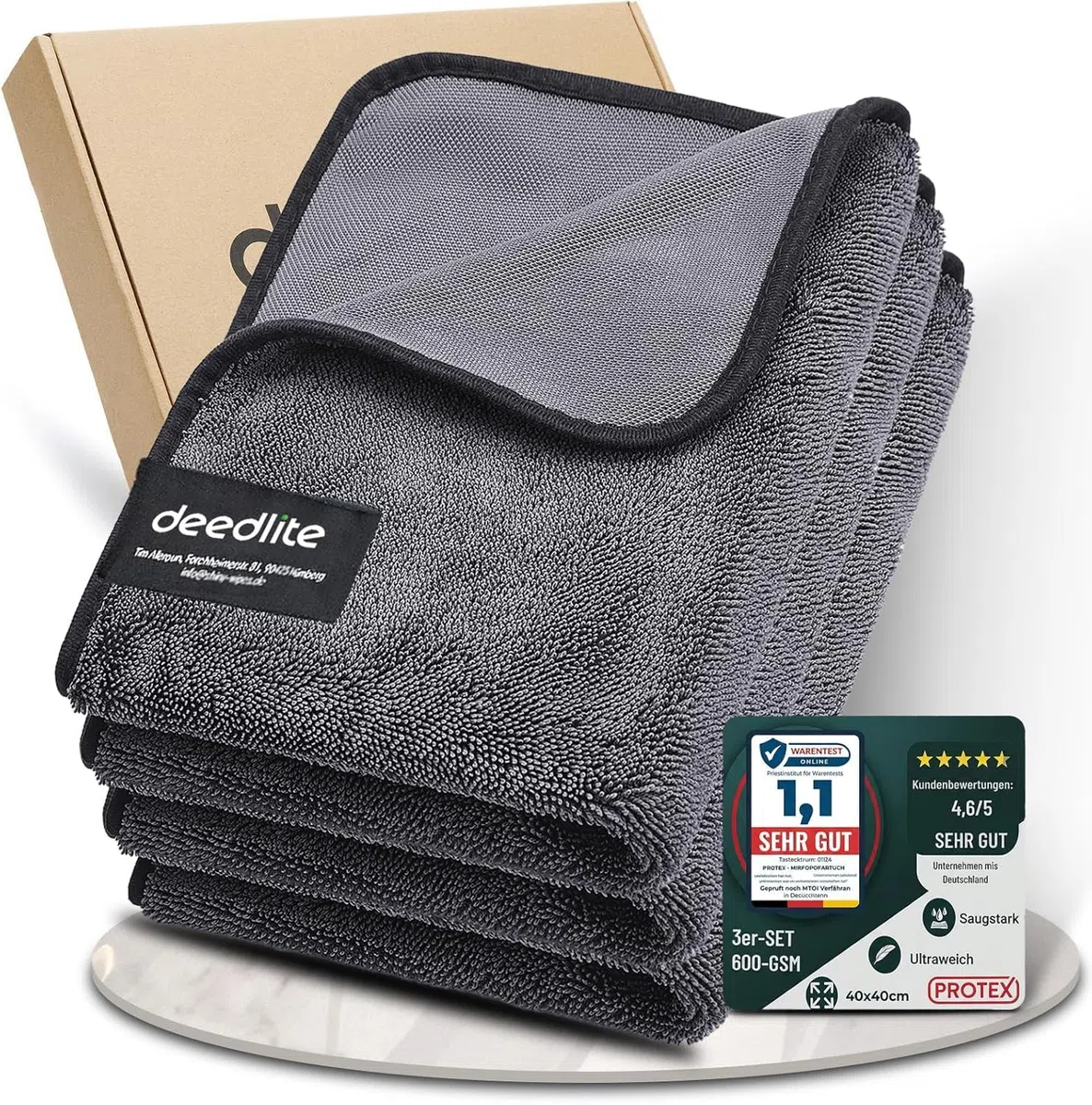 Deedlite Shiny Bath Wipes Paño Microfibra, Shiny Bath Drying Towel para Baño, Cocina y Auto