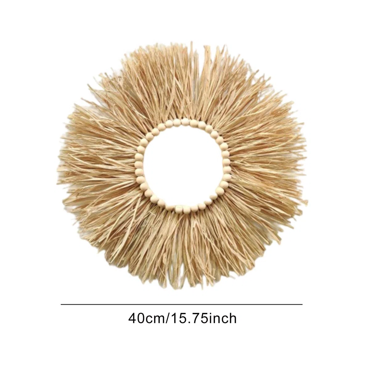 Colgante de macramé boho tejido | Decoración de pared de rafia – Tejido bohemio portátil con aspecto texturizado para colgar en la pared, regalo, amigo del festival
