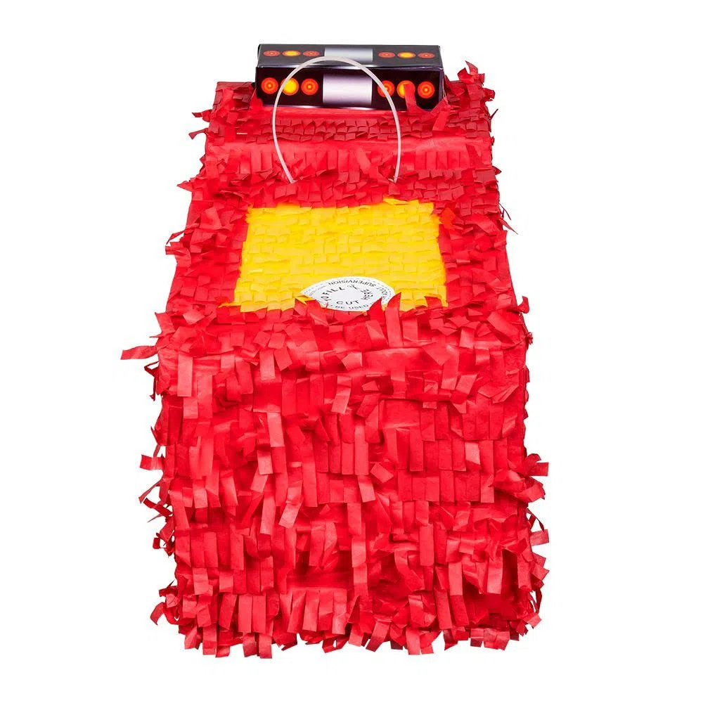 Boland 30966 - Coche de bomberos piñata, tamaño 43 x 24 x 18 cm, camión de bomberos, camión de bomberos, cumpleaños, decoración, juego de fiesta, regalo