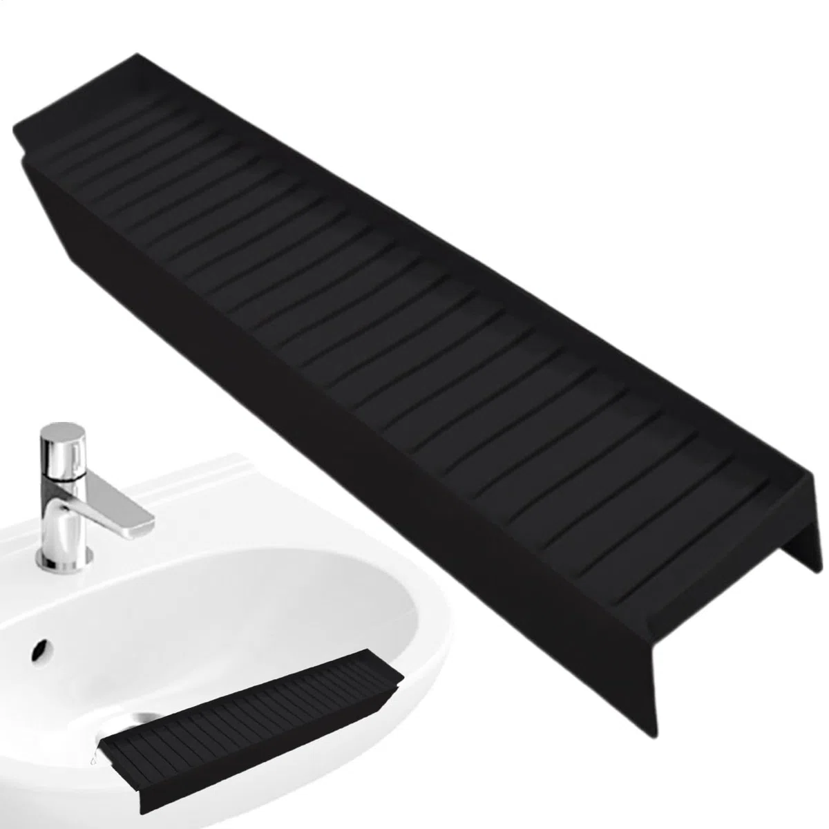 Protector de Bordes de Silicona para Fregadero de Cocina, protección antigolpes para lavabos de baño, Accesorios de Cocina para Cuarzo, Granito, Salpicaduras de baño