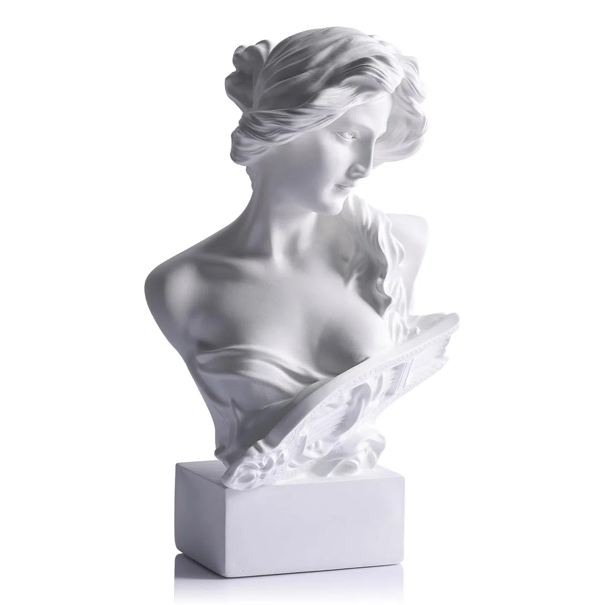Figura decorativa de busto de mitología griega de 6 pulgadas, estatuas de Artemisa y figuras de diosa romana para práctica de bocetos, estatuas y esculturas estéticas