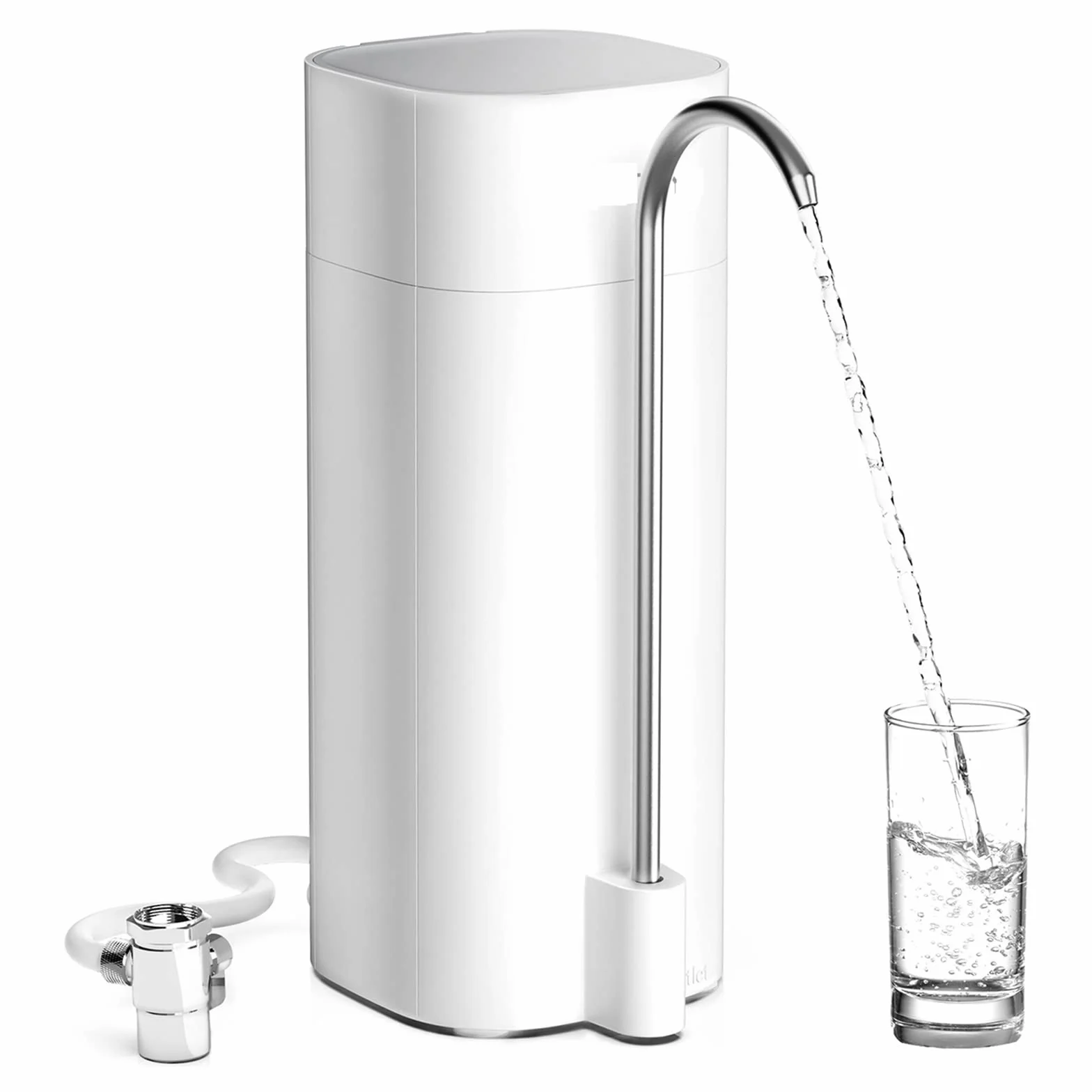 Cartucho Filtro Agua, de ultrafiltración purificador de filtro de agua potable de grifo de encimera, reduce el 99% de cloro, metales pesados, olor