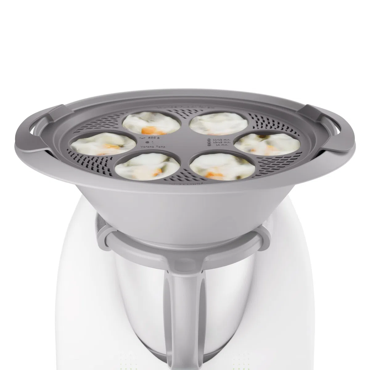 Wundermix - WunderPoach® para seis • Escalfador de huevos para Thermomix y Monsieur Cuisine • Hacer Huevos Escalfados con TM/MC • Hervir Huevos • Cocedor de huevos para 6 huevos