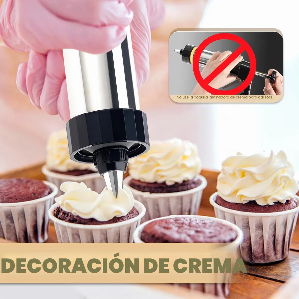 Churreras para Churros Acero Inoxidable Profesional,Prensa de Repostería para Galletas,Máquina para Hacer Churros con 16 Plantilla,8 Boquilla y Cepillar,Biscuit Maker Machine para Churro Galletas
