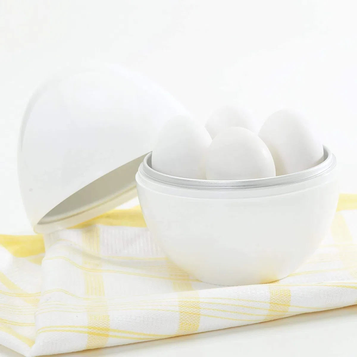 Cocedor Huevos Microondas, Cuece Huevos para Microondas, 1 Cocer Huevos Microondas y 1 Cortador de Huevos, Hervidor Huevos Microondas para 4, Huevo Cocido Microondas, Microwave Egg Boiler