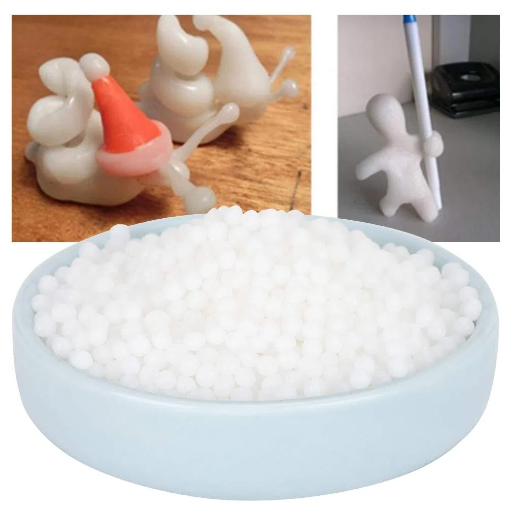 Pellets de plástico moldeables, 500g Pellets termoplásticos Material de plástico moldeable se ablanda en calor para manualidades hechas a mano DIY Cuentas termoplásticas duraderas para DYI/Crafting