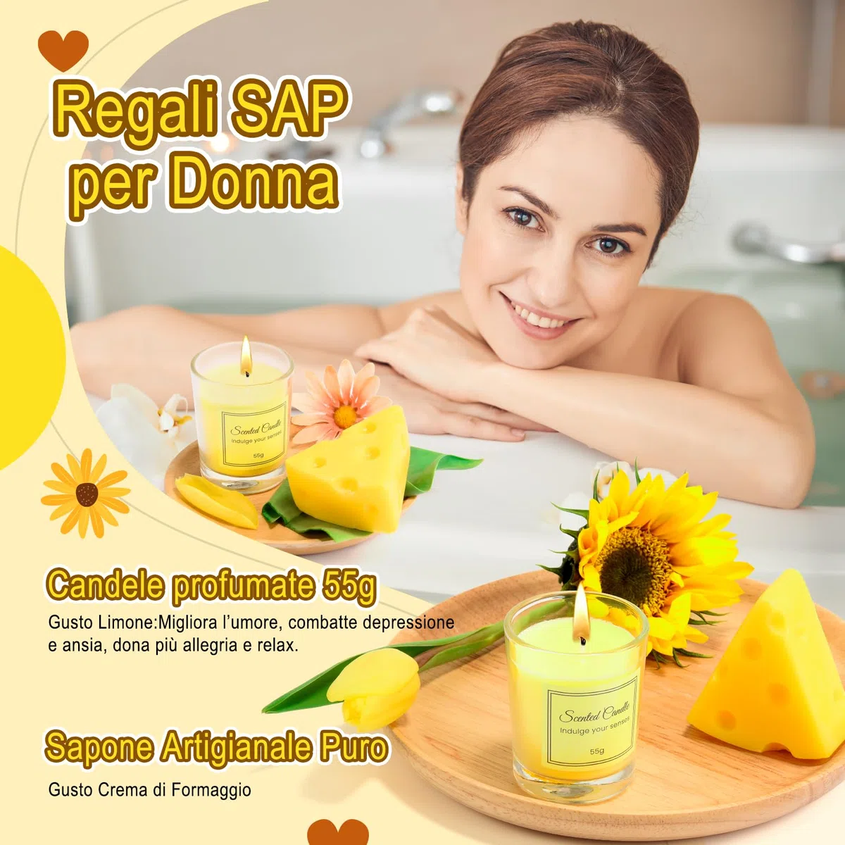 Regalos Originales para Mujer, Regalos Originales para el dia de la Madre Cumpleaños Mujer Cesta Pack Personalizados para Amigas,Novia,Hermana,Madre