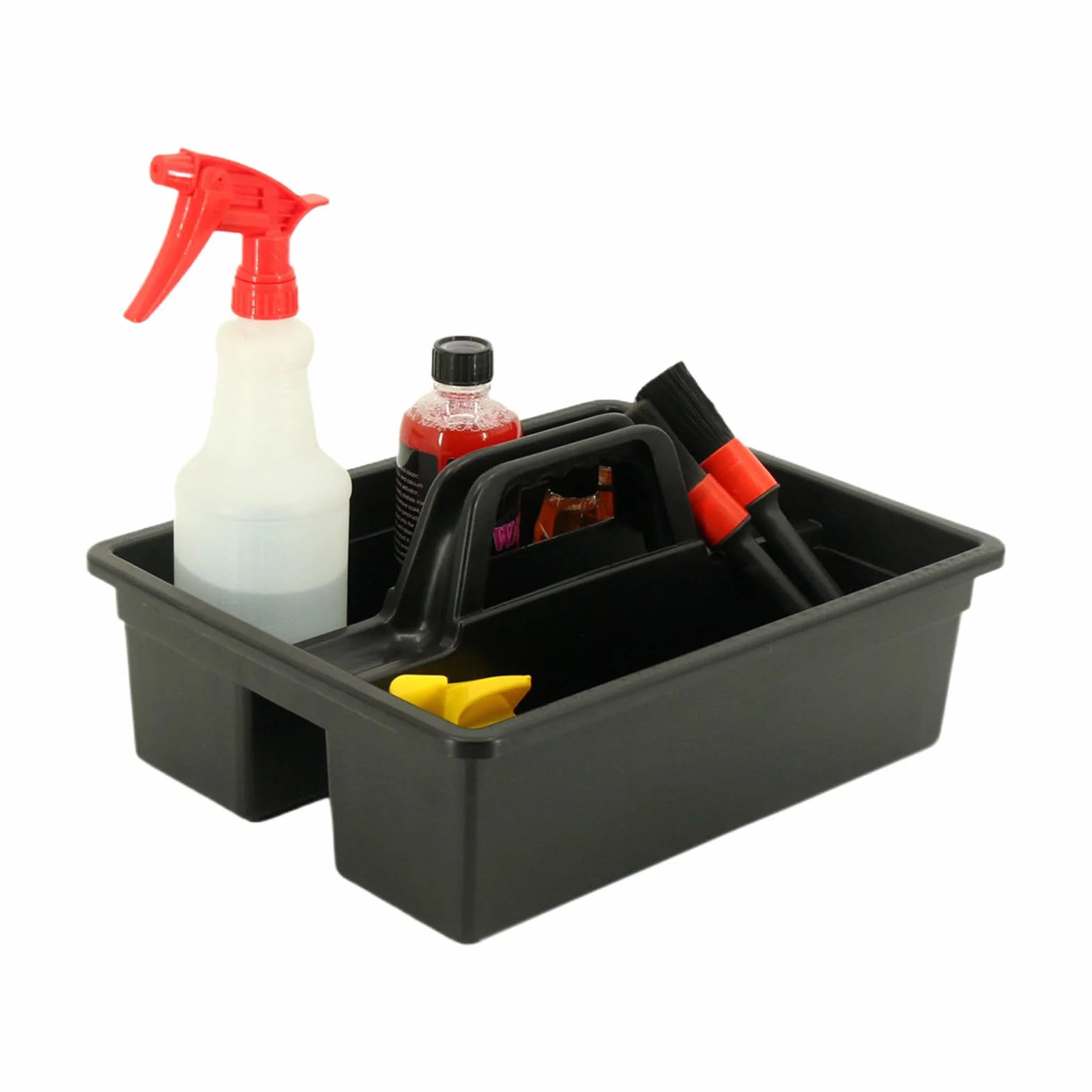 Organizador De Productos De Limpieza, Cesta Organizadora con Asa para Suministros de Limpieza, Para Coche, Jardín, Lavandería, Baño, Lavado de Vehículos y Más - Uso en Hogar, Garaje y Exteriores