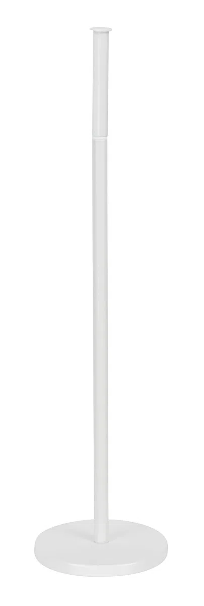 Wenko Portarrollos de pie 2 en 1 Blanco Mate, Acero, 21 x 55 x 17 cm, Blanco