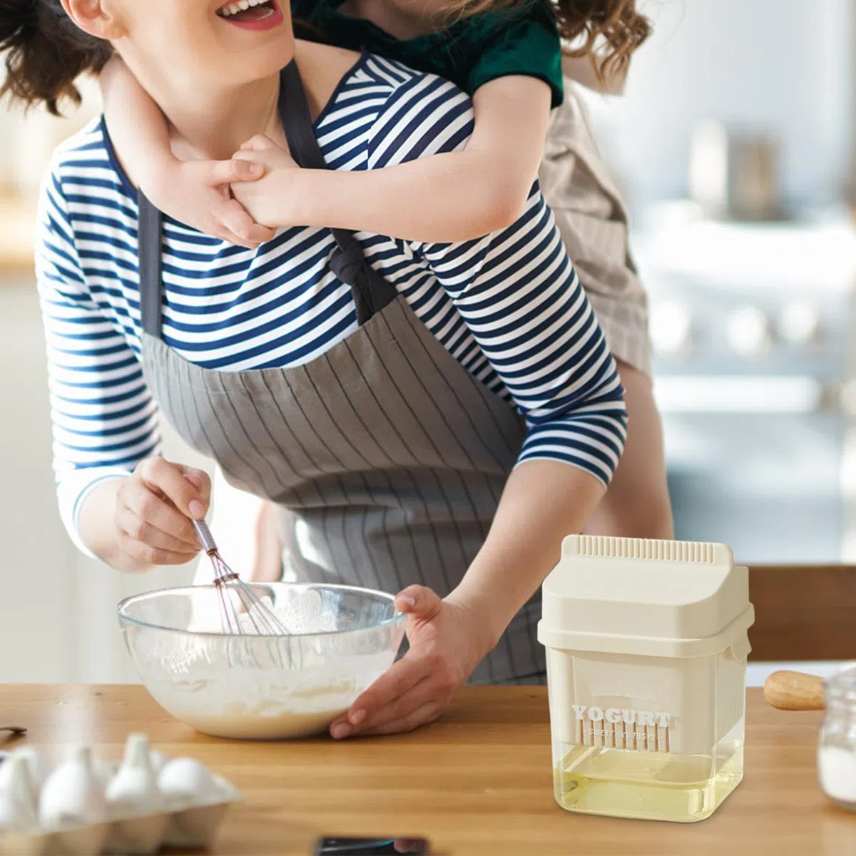 Aceite de yogurt seco, Cheese Filter With Lid, Buttermilk Filter, Fine Mesh Strainer Basket, Large Capacity Yogurt Strainer, Yogurt Filtration Strainer, Yogurt Cheese Strainer, Pressure Filtration