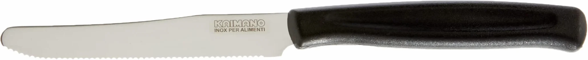 Kaimano KDN041506N Cuchillos de Línea, Acero Inoxidable, Negro, 28x10x3 cm, 6 Unidades