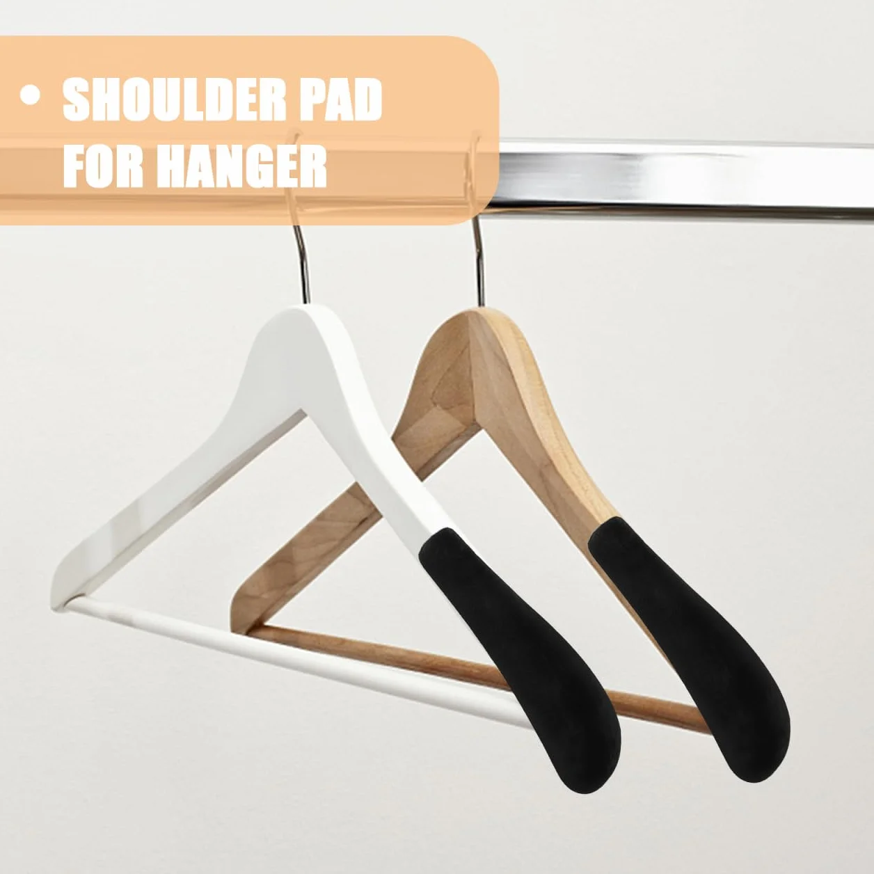 Alipis 10 Hombreras para Perchas De Ropa Soporte De Hombro Terciopelo Antideslizante 5.51X1.77X1.18 Pulgadas para Suéteres Trajes Y Prendas Delicadas Organización De Armario