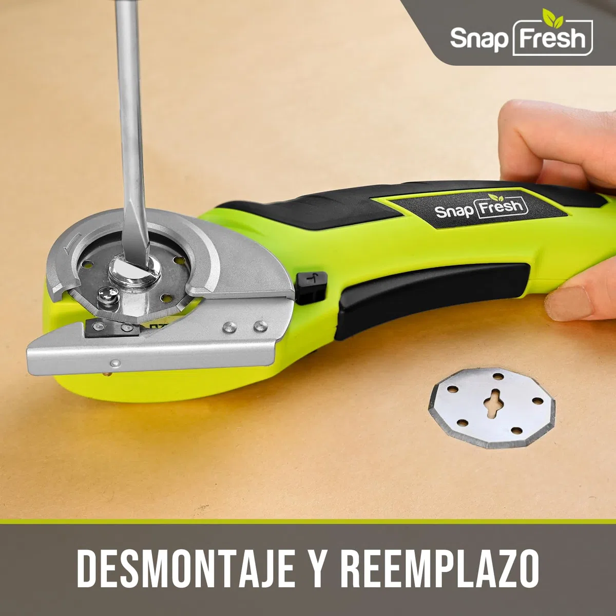 SnapFresh Pack de 2 cuchillas rotativas de repuesto, cuchillas 4V para tijeras eléctricas inalámbricas (40 mm), compatibles con EC0601C
