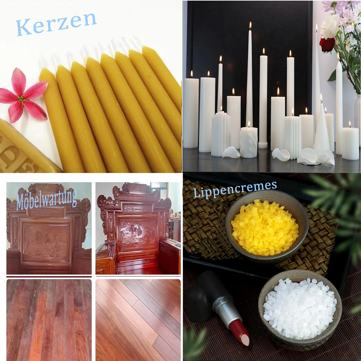 Cera de Abeja, Cera de Abeja para Hacer Velas, Pellets de Cera de Abeja Orgánica para Hacer Pintalabios Caseros(200G/1KG) (Amarilla 1000G/2.2LB)