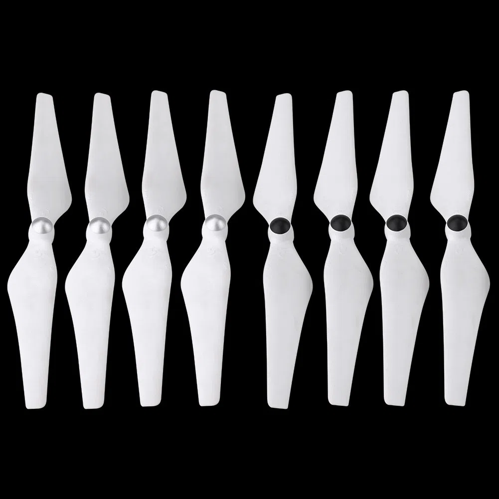 Drfeify Hélices Autobloqueo, 8Pcs Set CW/CCW, Quadcopter, Compatible con Drones 1/2/3/3PRO/FC40/E300, para City, Countryside, Mountain, Forest, Beach, 4/6/8-channel Drones