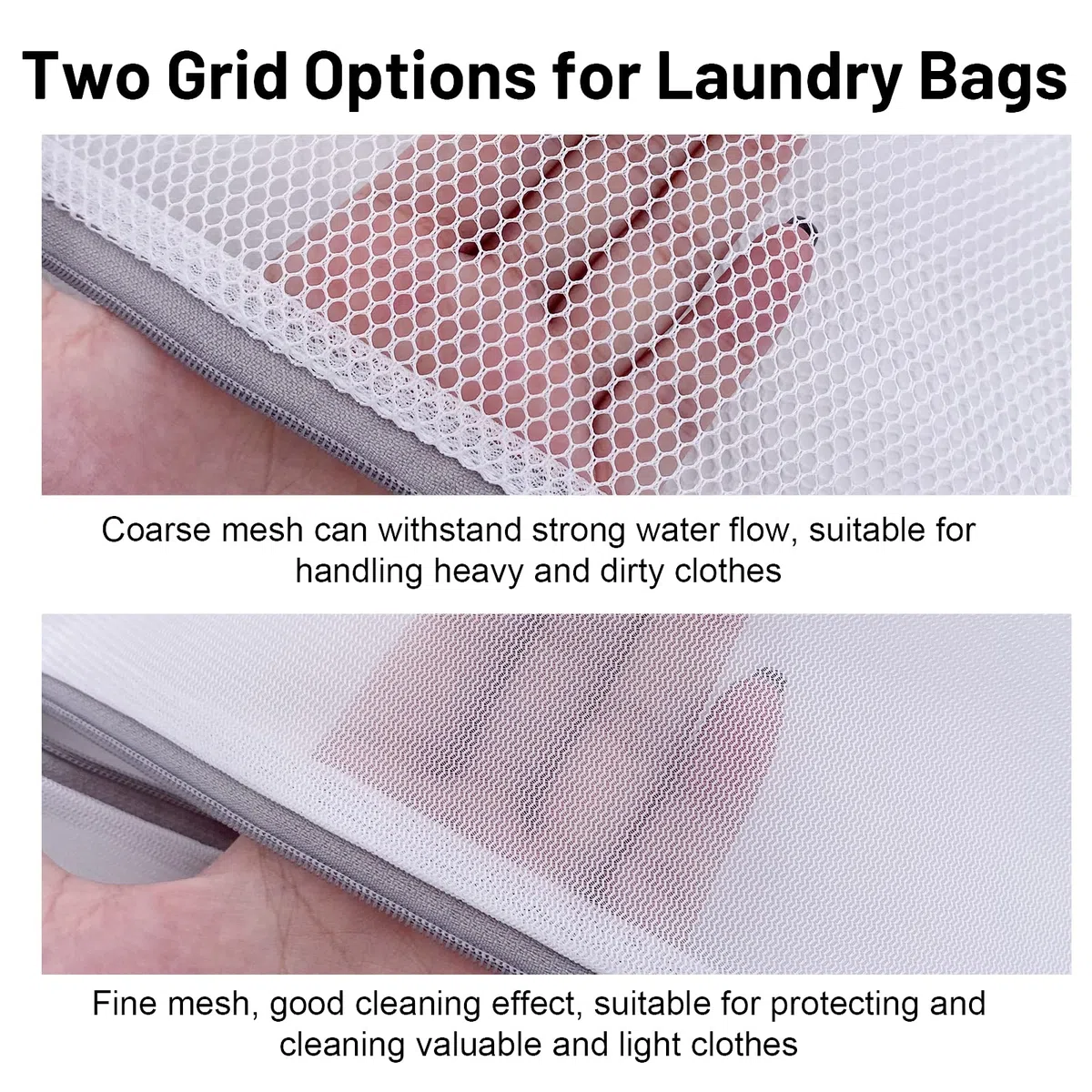 Red de lavandería, 10 unidades de bolsas de lavandería para lavadora, bolsas estables con cremallera de red, ideal para ropa delicada, ropa interior, calcetines, sujetadores, abrigos, ropa de cama