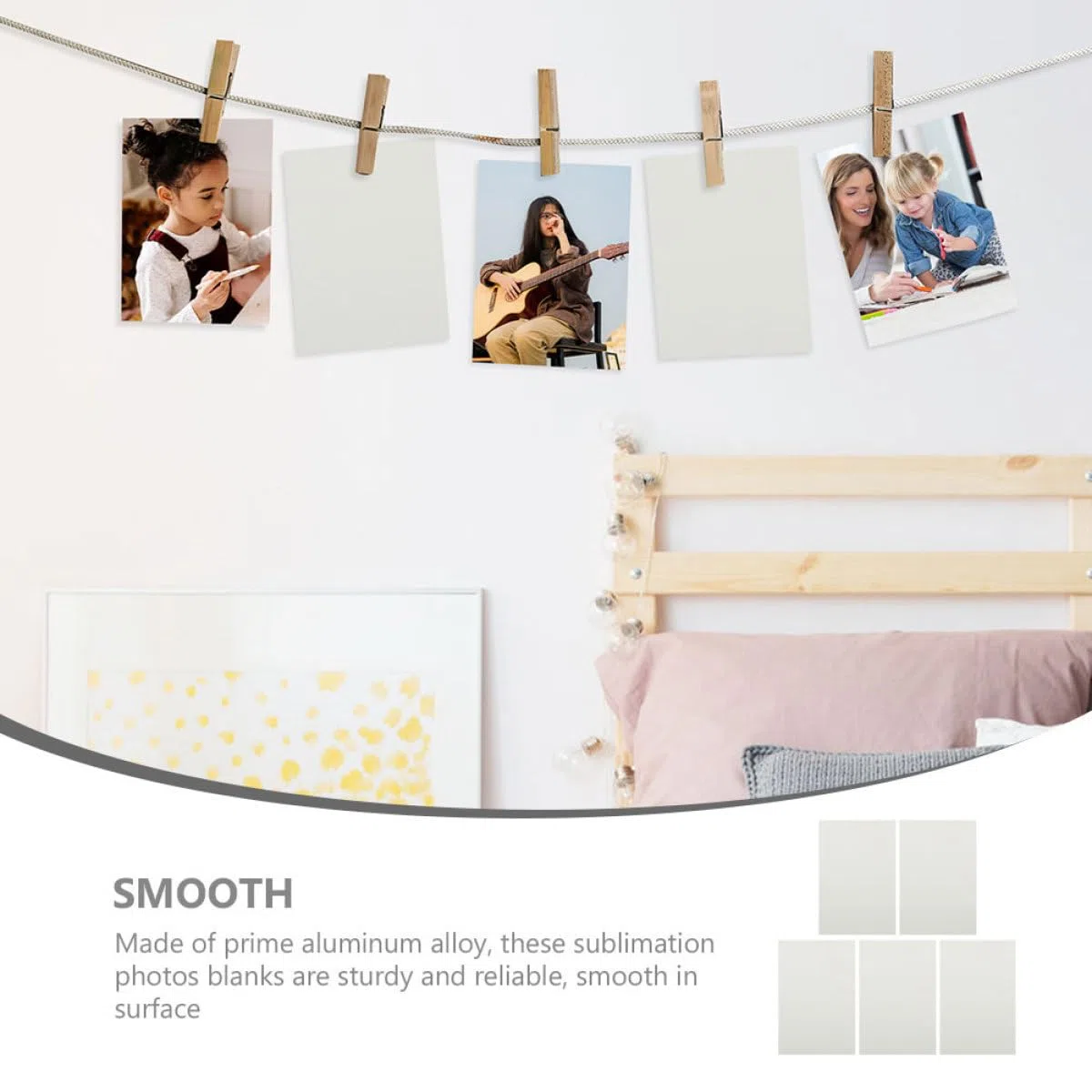 Lámina de Aluminio Sublimable 30X40 CM, Hoja Metálica en Blanco para Sublimación DIY, Material para Creación de Letreros y Decoración Fotográfica