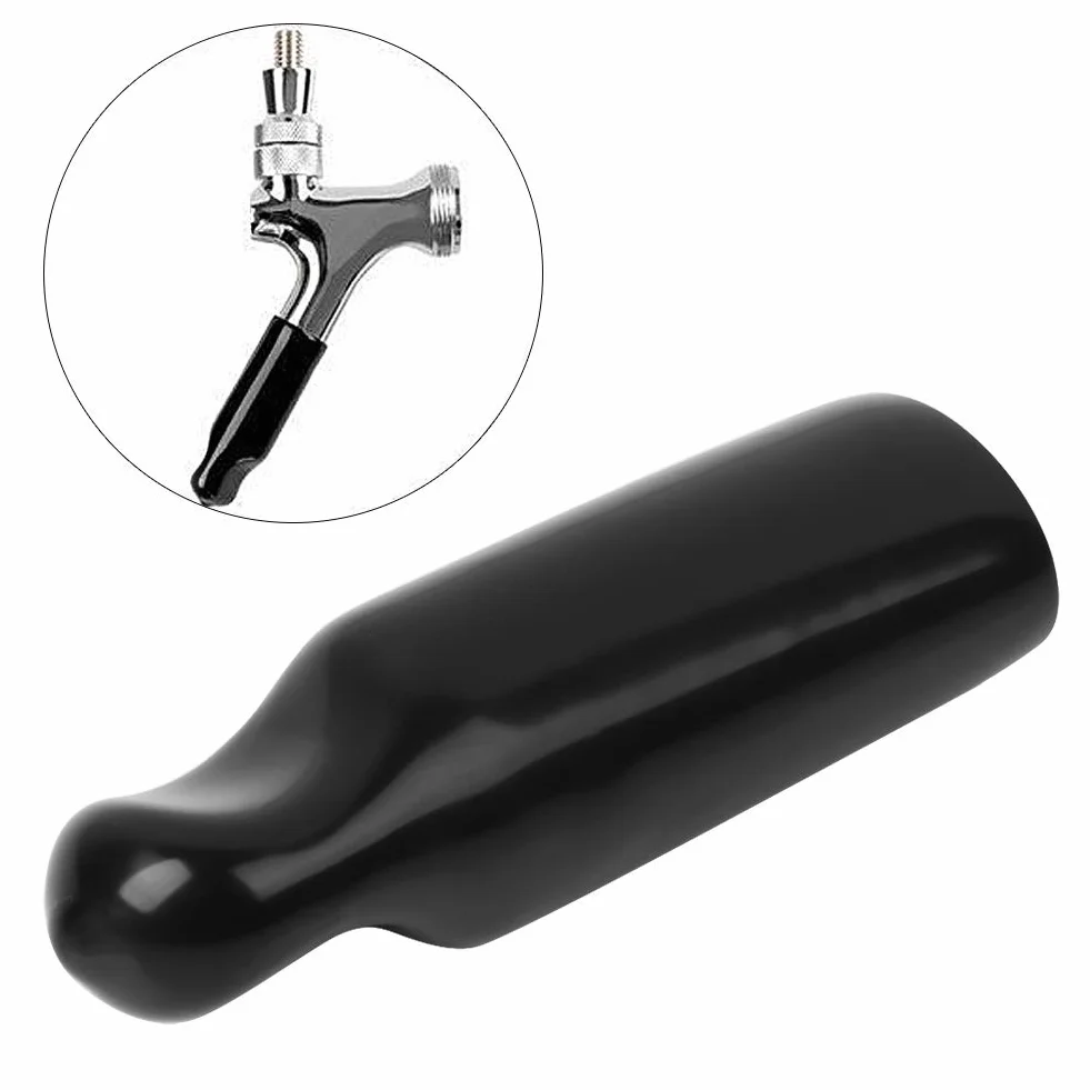 Tapón de Grifo de Cerveza, Grifo de Cerveza Negro para el Hogar, Grifo de Tiro de Goma, Tapa Protectora, Tapa de Enchufe, Accesorio de Producción de Cerveza (10Pcs)